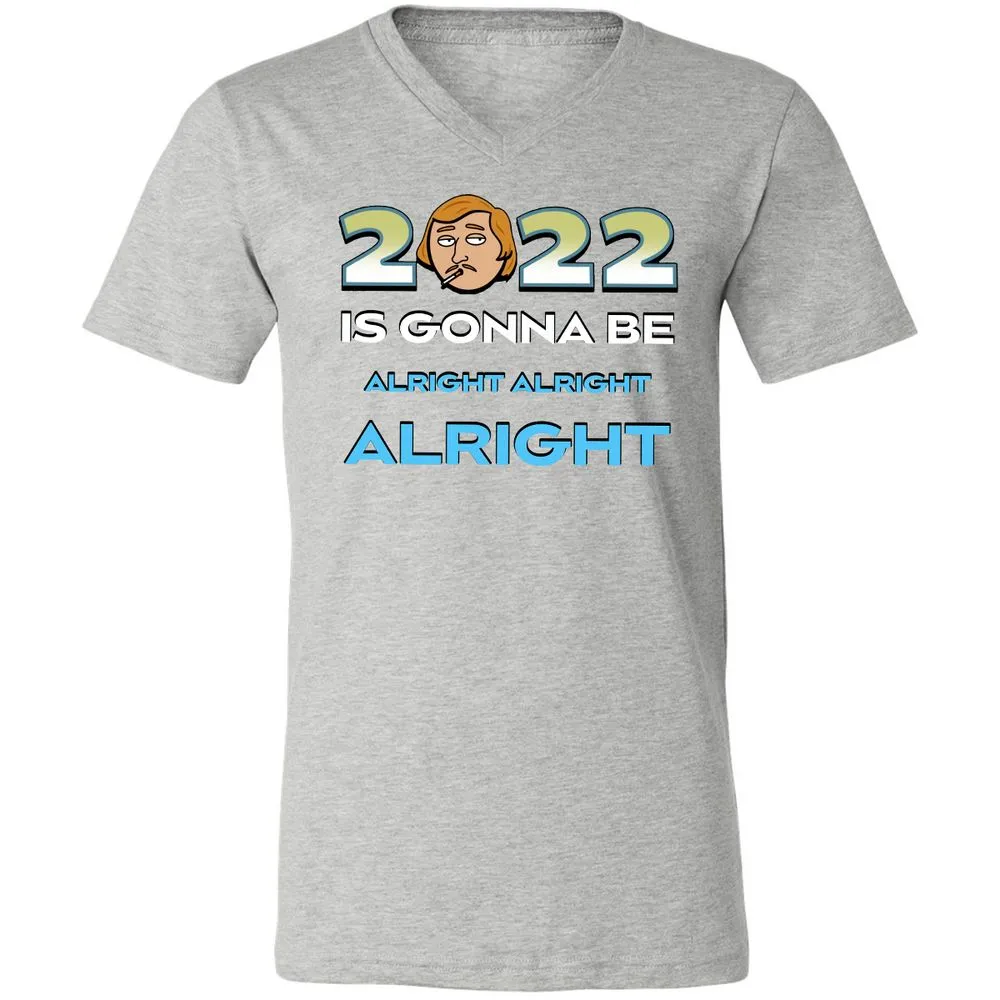 Unisex V-Neck T-Shirt - B6TH4GFD - Athletic Heather - 7