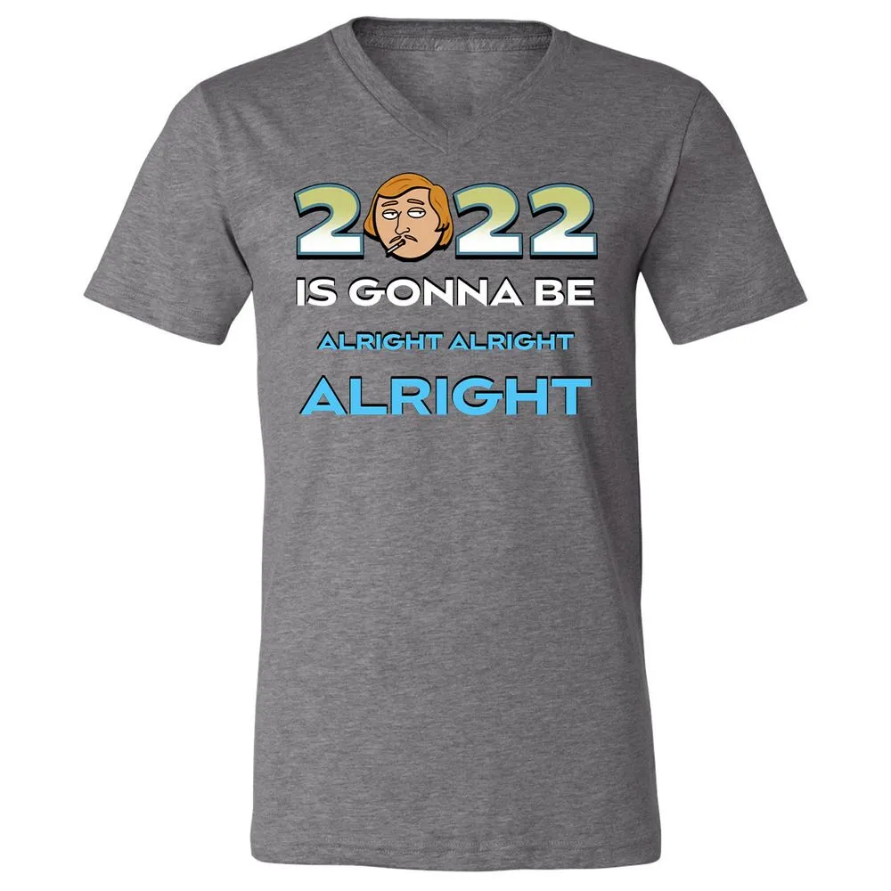 Unisex V-Neck T-Shirt - B6TH4GFD - Deep Heather - 13