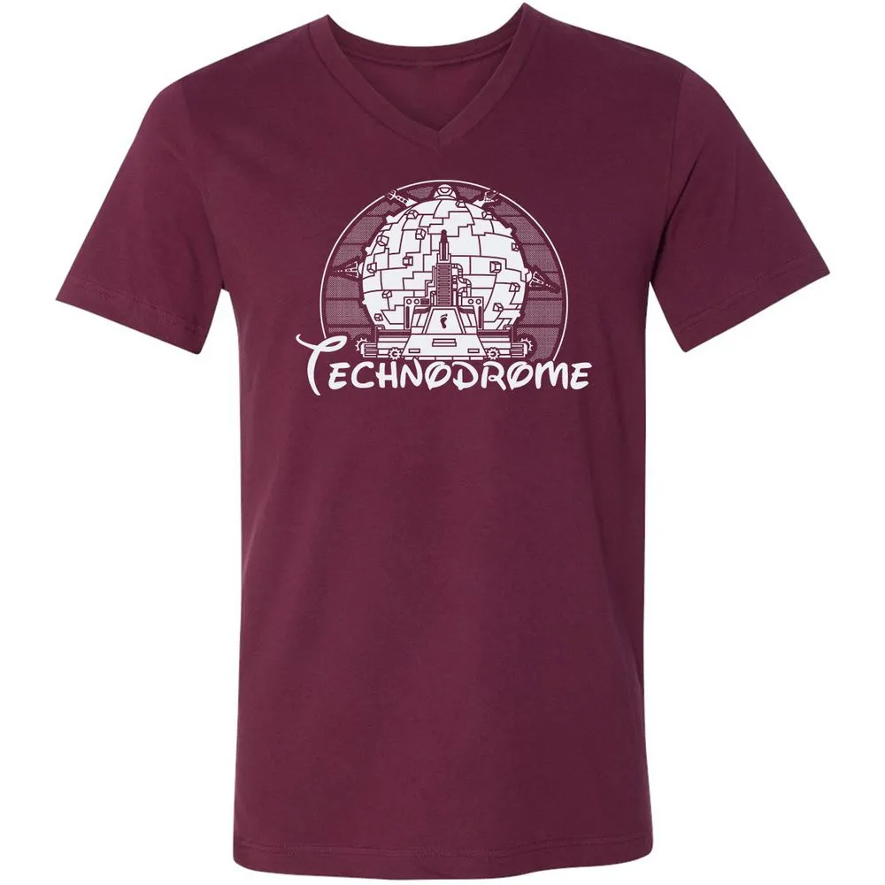 Unisex V-Neck T-Shirt - YPTNS416 - Maroon - 6