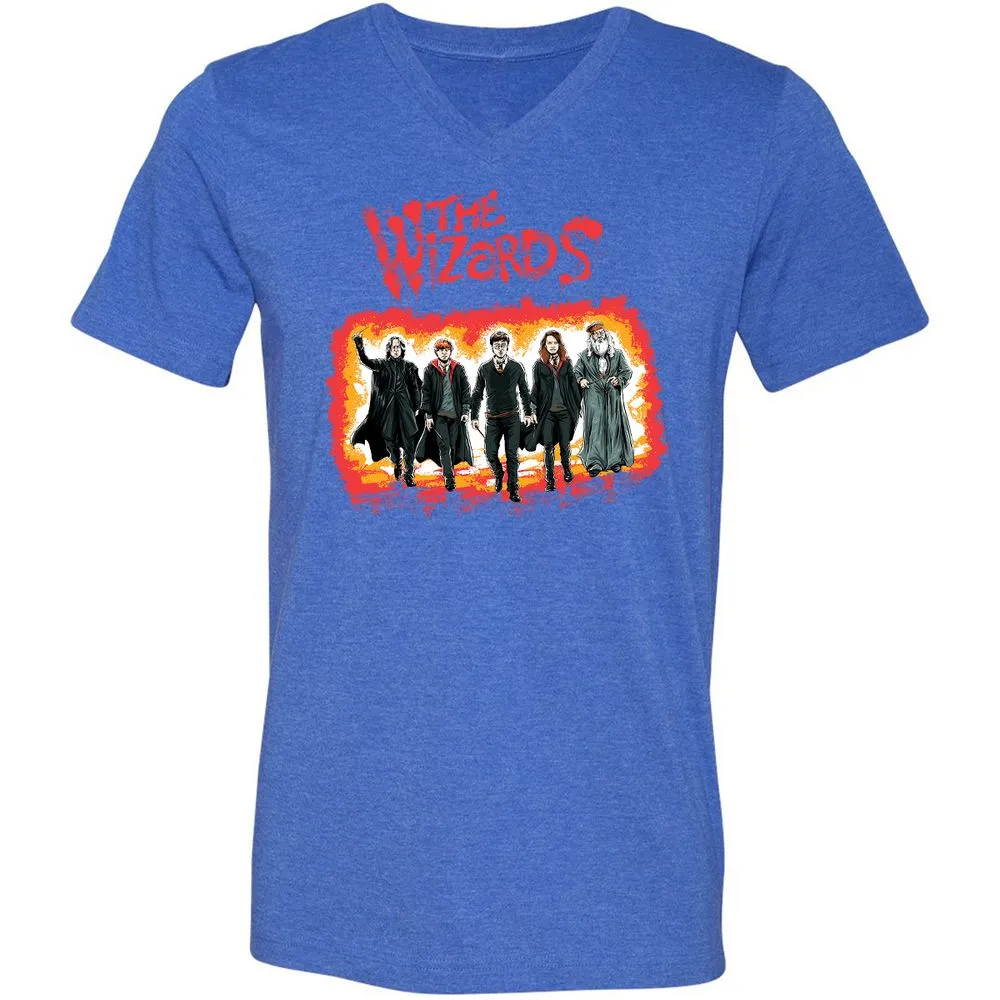 Unisex V-Neck T-Shirt - UUWE1FSK - Heather True Royal - 14