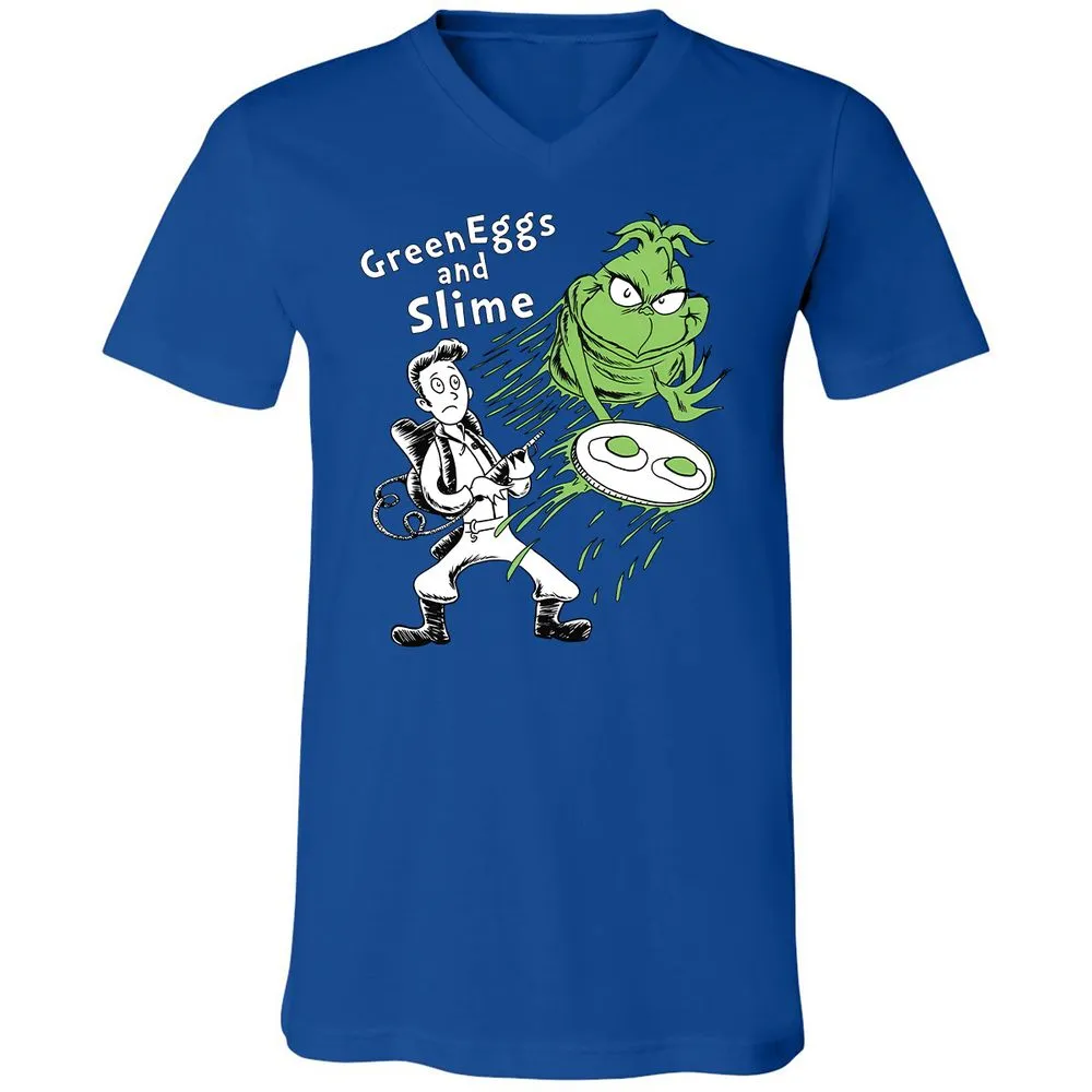 Unisex V-Neck T-Shirt - JVRZ6NN8 - True Royal - 4