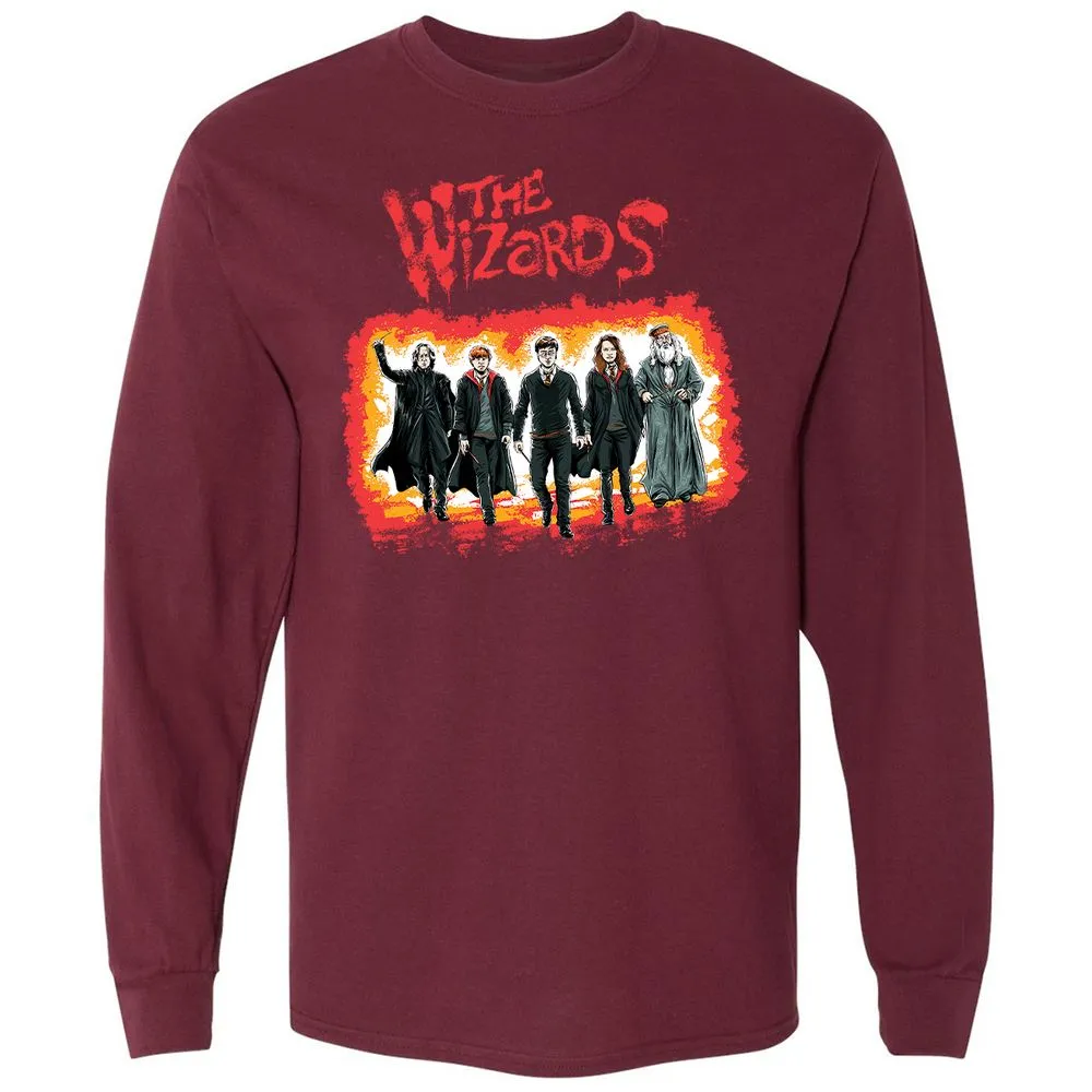 Long Sleeve T-Shirt - DA3ZT85M - Maroon - 11
