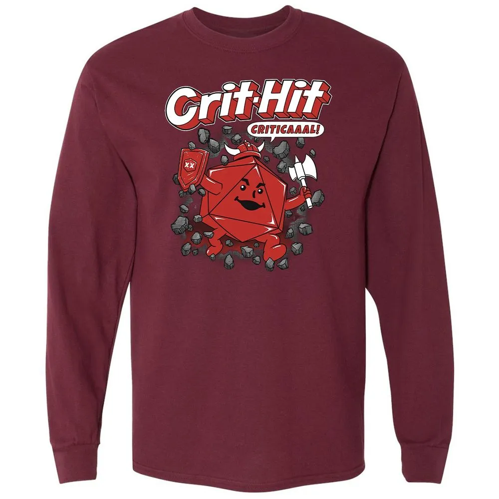 Long Sleeve T-Shirt - B5F6HTBN - Maroon - 11
