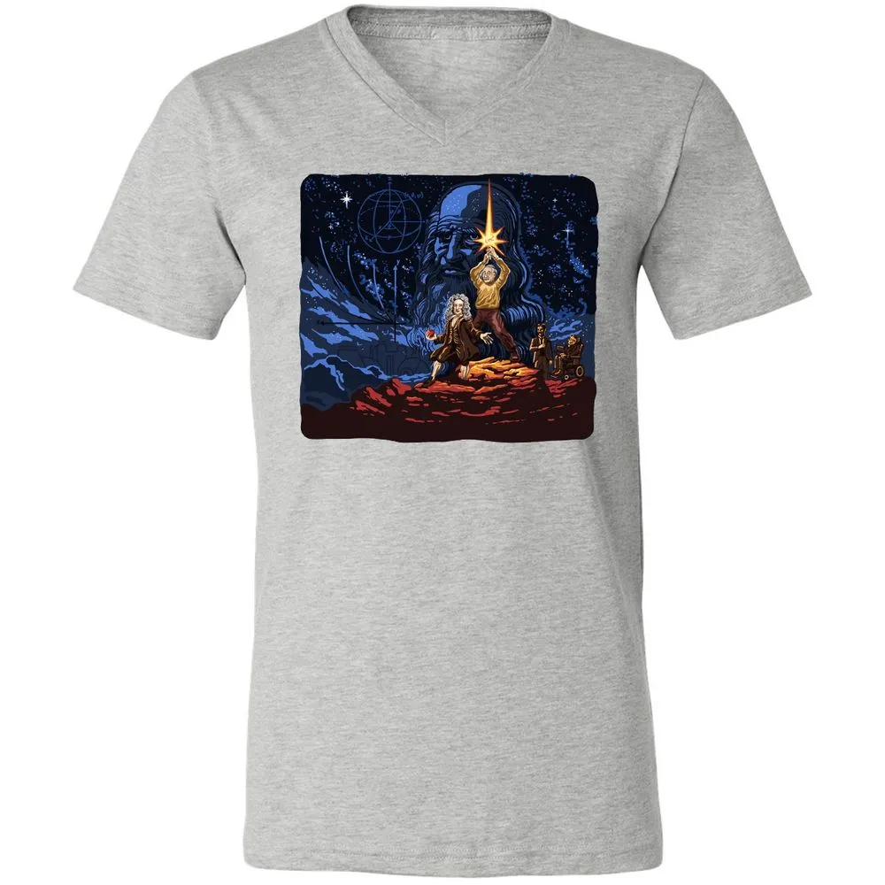 Unisex V-Neck T-Shirt - 6PPSGCJH - Athletic Heather - 7