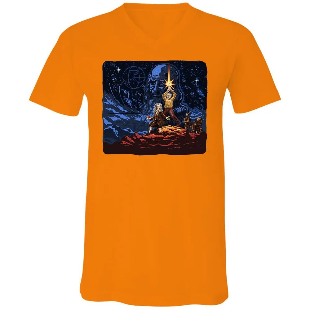 Unisex V-Neck T-Shirt - 6PPSGCJH - Orange - 11