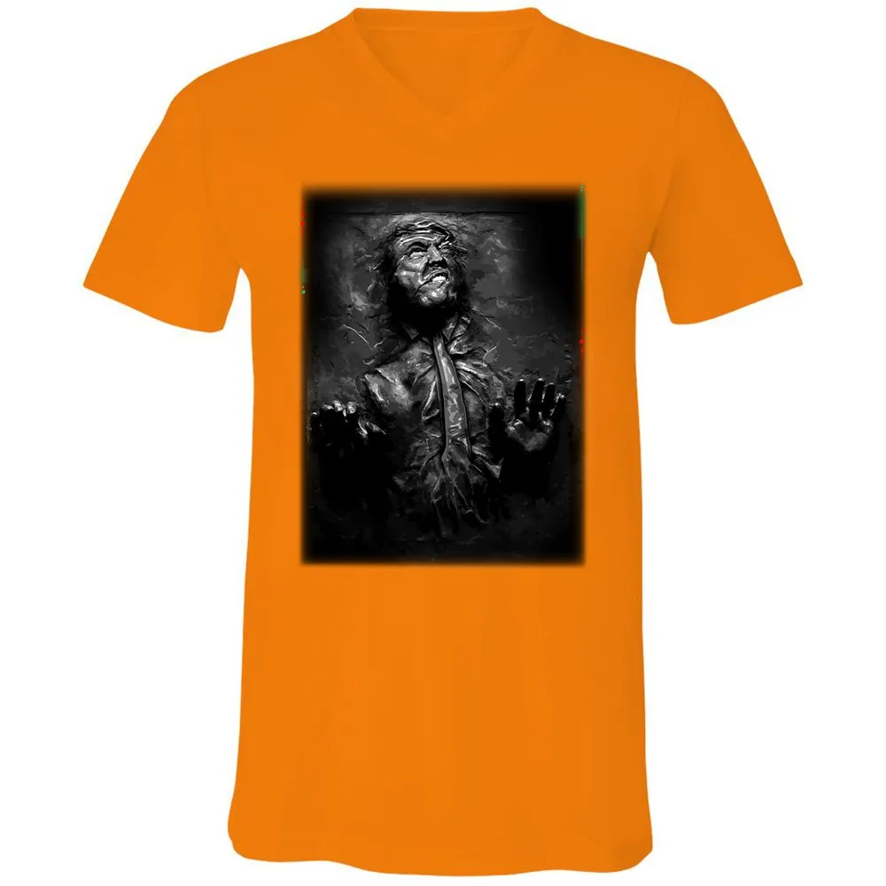 Unisex V-Neck T-Shirt - 2WBVV9WD - Orange - 11