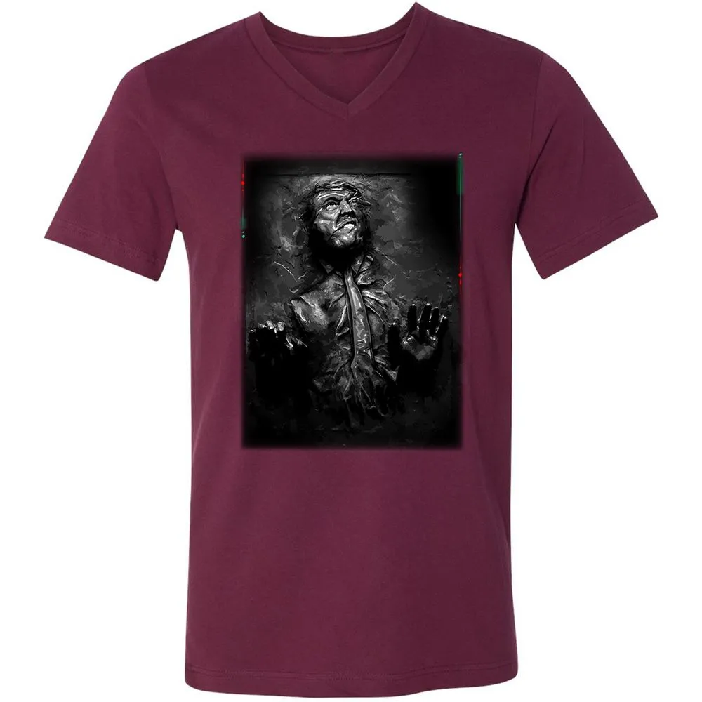 Unisex V-Neck T-Shirt - 2WBVV9WD - Maroon - 6