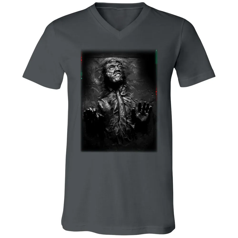 Unisex V-Neck T-Shirt - 2WBVV9WD - Asphalt - 12