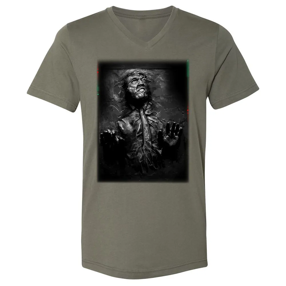 Unisex V-Neck T-Shirt - 2WBVV9WD - Military Green - 10