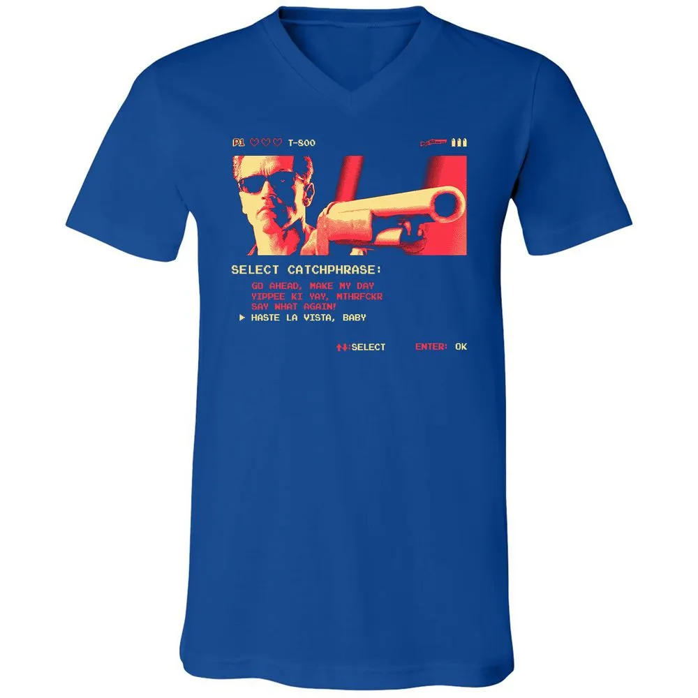 Unisex V-Neck T-Shirt - RWB5KSLR - True Royal - 4