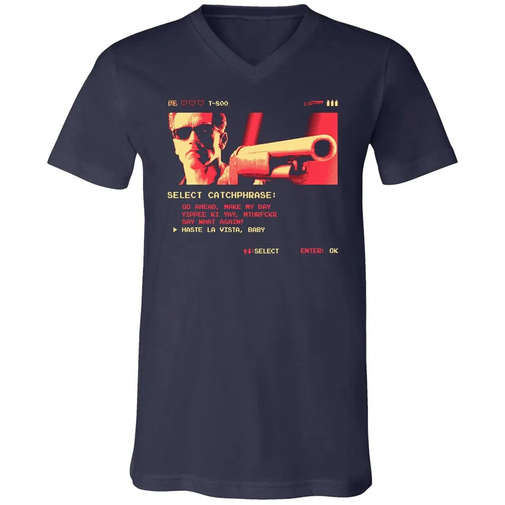 Unisex V-Neck T-Shirt - RWB5KSLR - Navy - 2