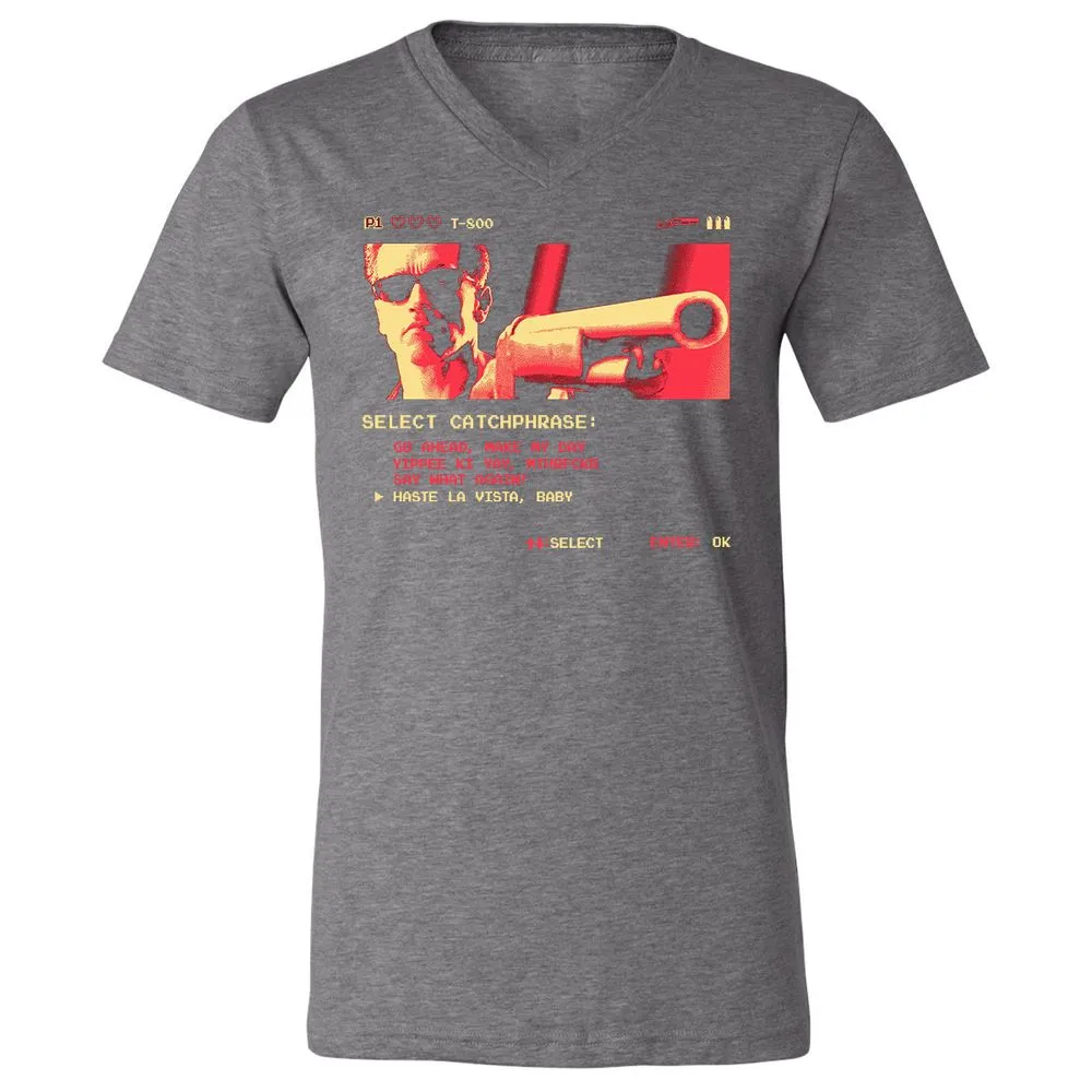 Unisex V-Neck T-Shirt - RWB5KSLR - Deep Heather - 13