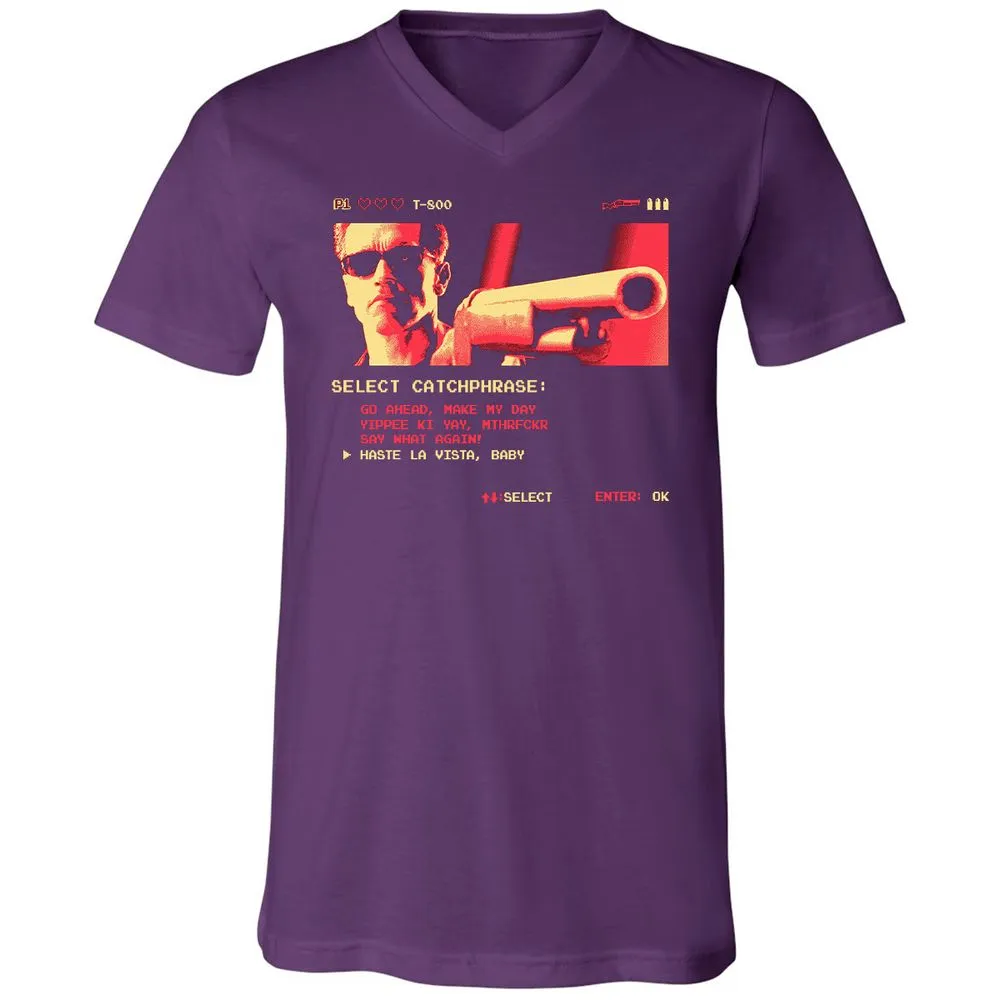 Unisex V-Neck T-Shirt - RWB5KSLR - Team Purple - 9