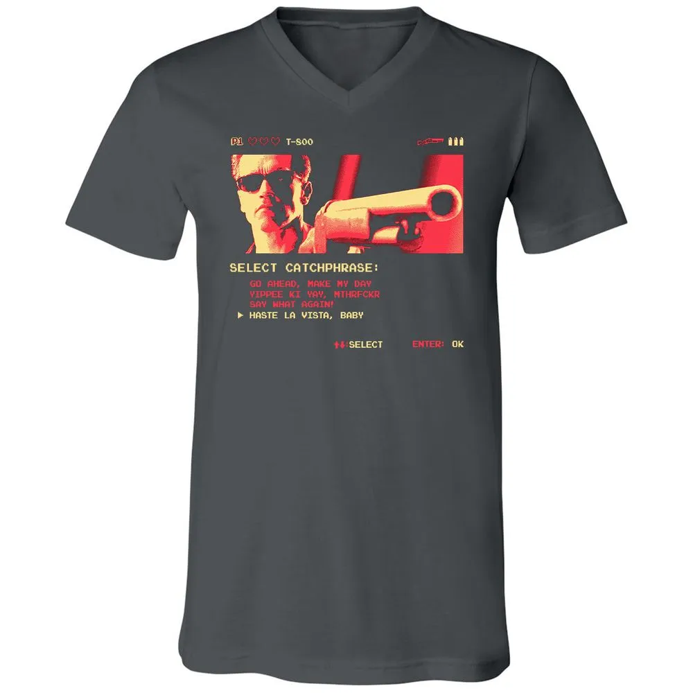 Unisex V-Neck T-Shirt - RWB5KSLR - Asphalt - 12