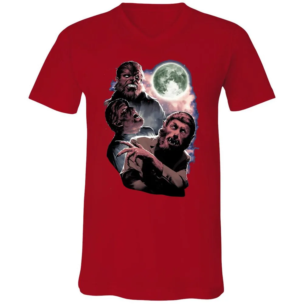 Unisex V-Neck T-Shirt - L399LW31 - Red - 3