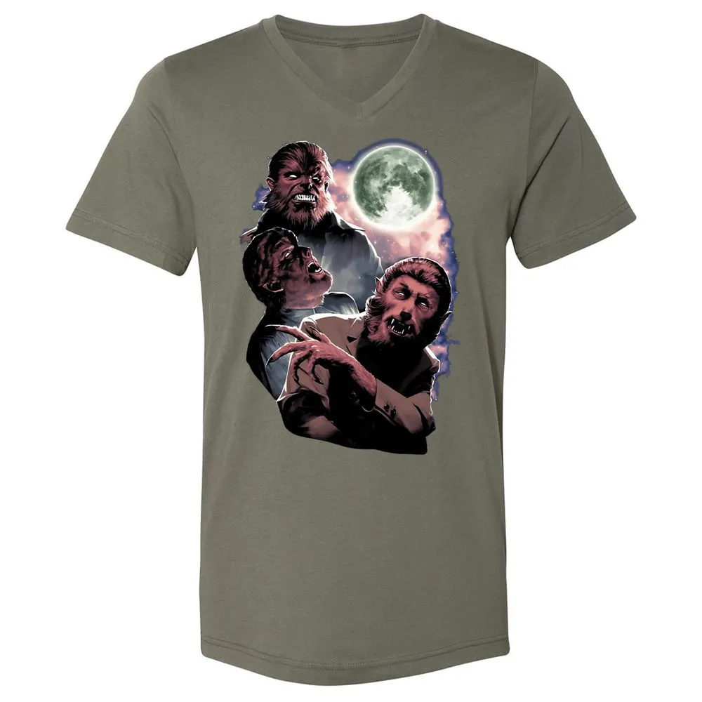 Unisex V-Neck T-Shirt - L399LW31 - Military Green - 10