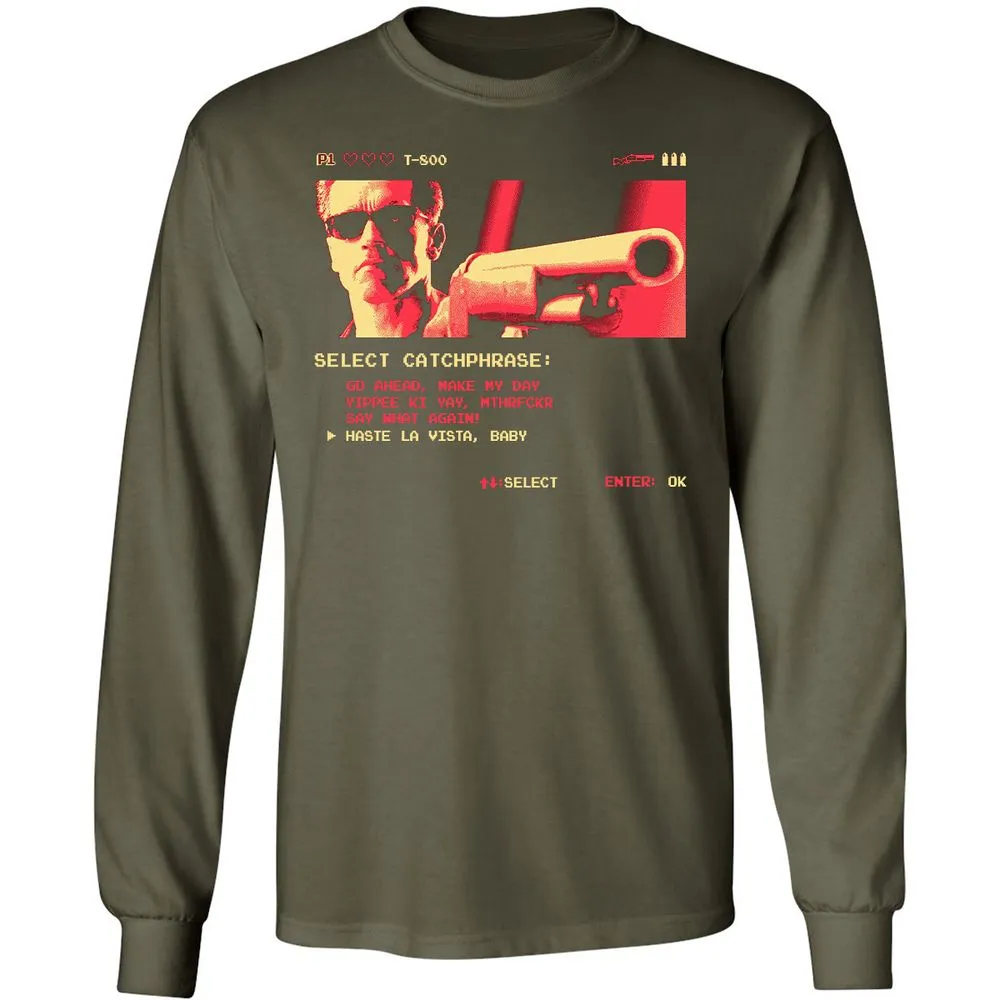 Long Sleeve T-Shirt - US1QCHNA - Military Green - 16
