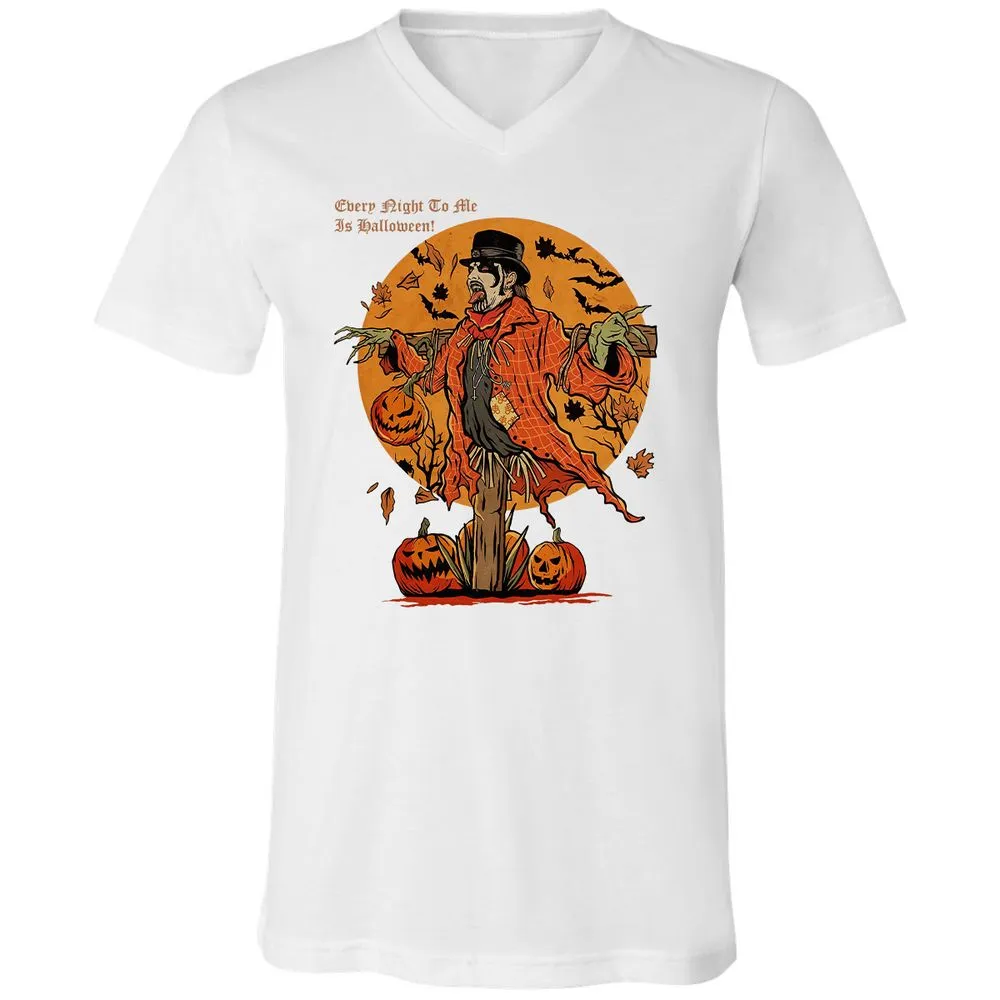 Unisex V-Neck T-Shirt - UZZTZLWU - White - 5
