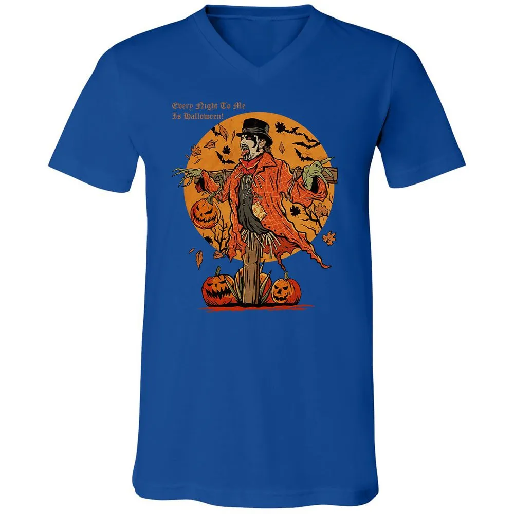 Unisex V-Neck T-Shirt - UZZTZLWU - True Royal - 4