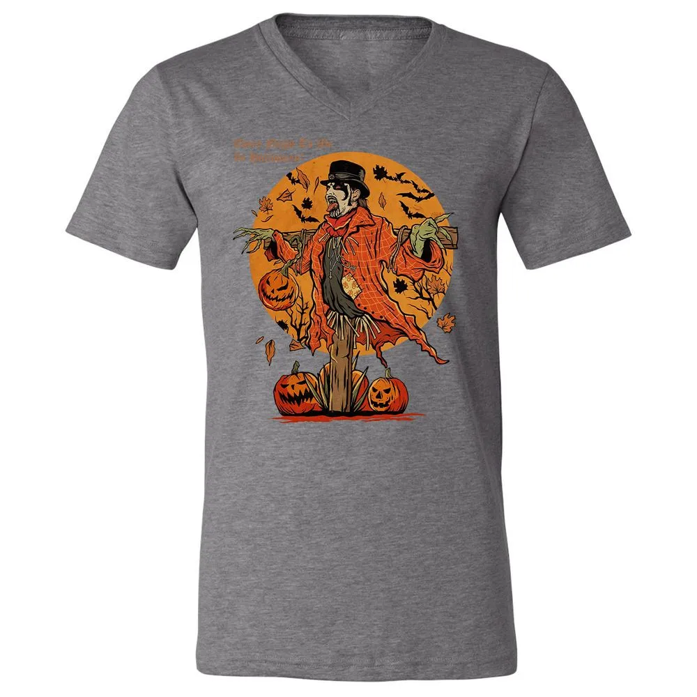Unisex V-Neck T-Shirt - UZZTZLWU - Deep Heather - 13