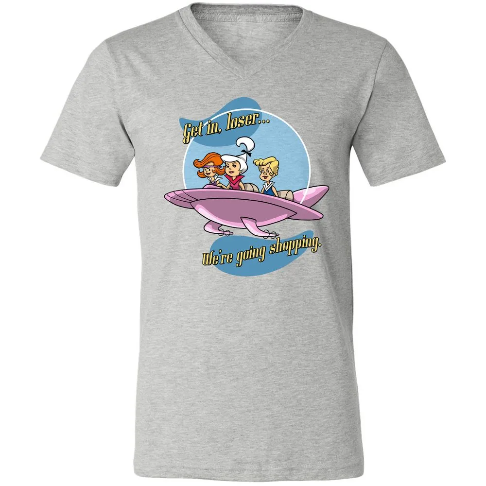Unisex V-Neck T-Shirt - QCKP9HXC - Athletic Heather - 7