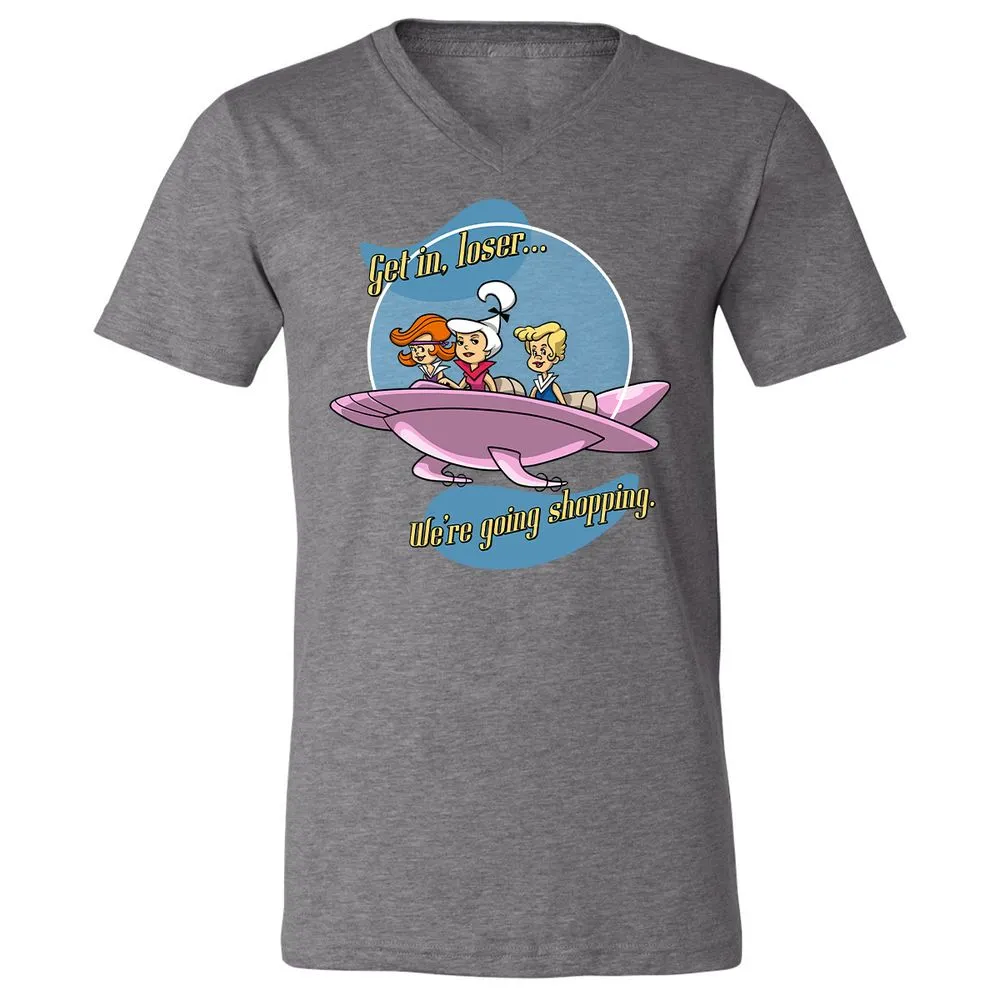 Unisex V-Neck T-Shirt - QCKP9HXC - Deep Heather - 13