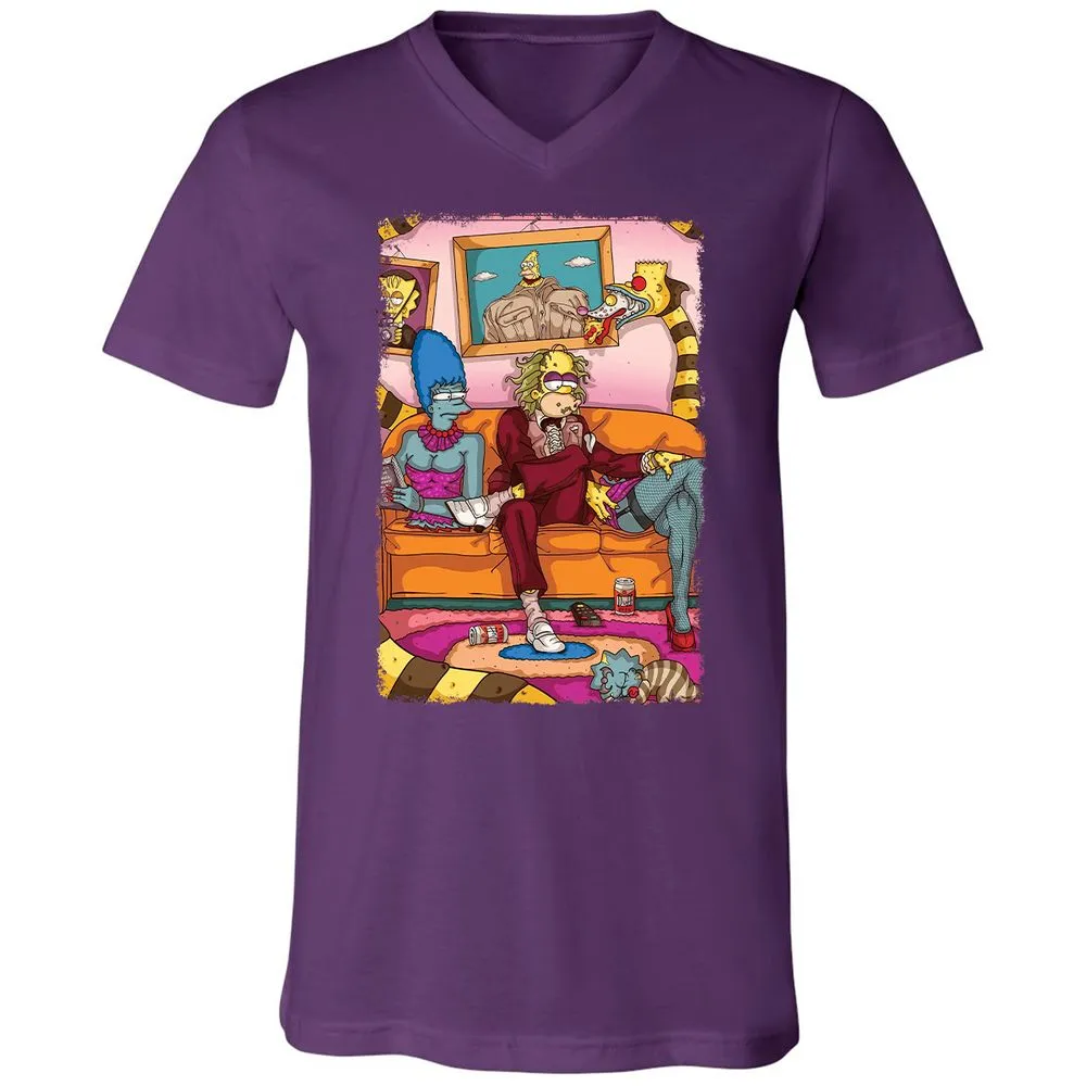 Unisex V-Neck T-Shirt - V9SHEAN2 - Team Purple - 9