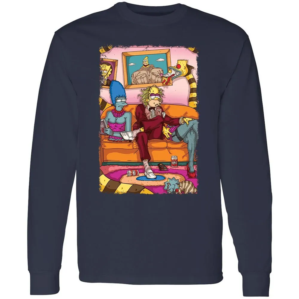 Long Sleeve T-Shirt - 21TJ8W3V - Navy - 2