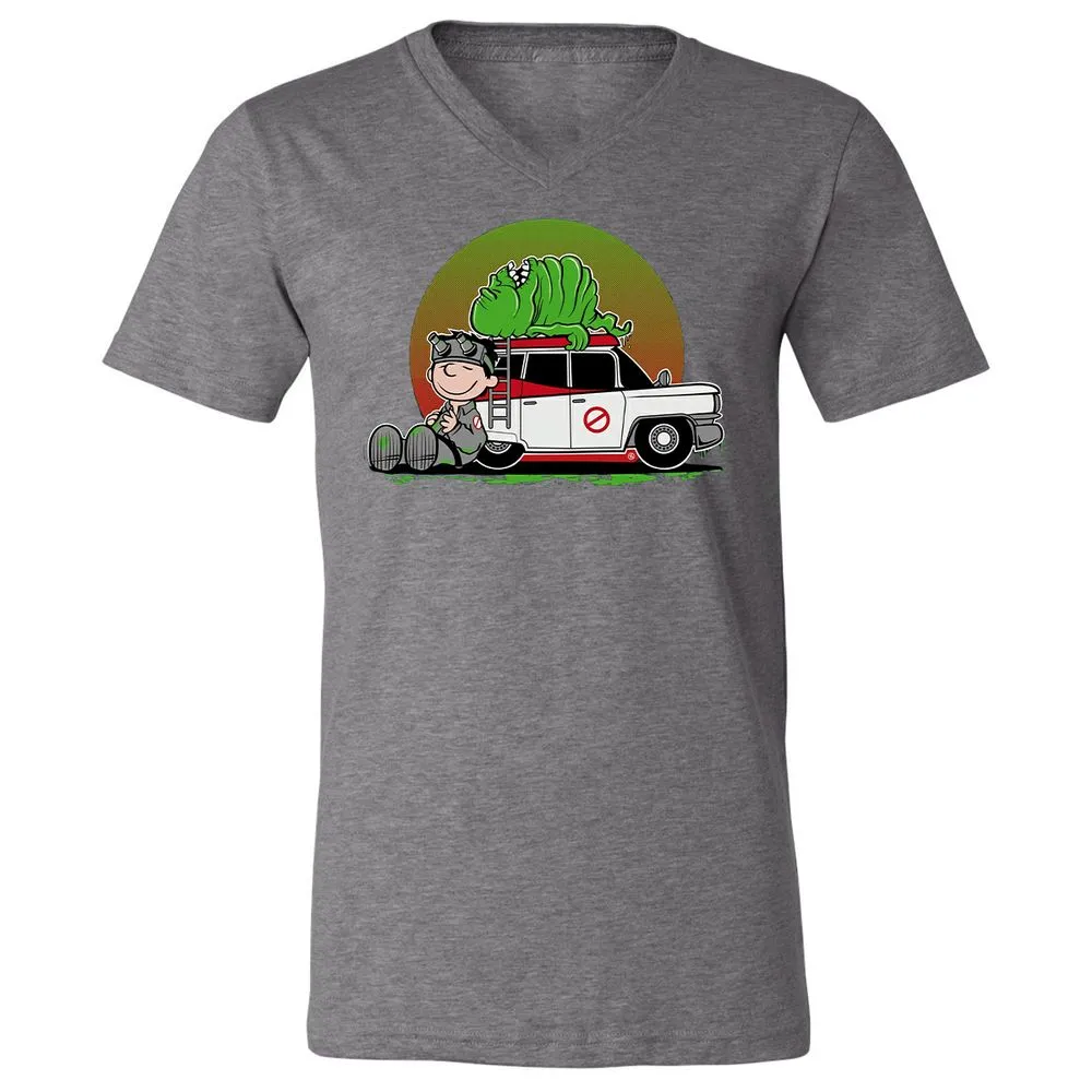 Unisex V-Neck T-Shirt - YYHXLGMF - Deep Heather - 13