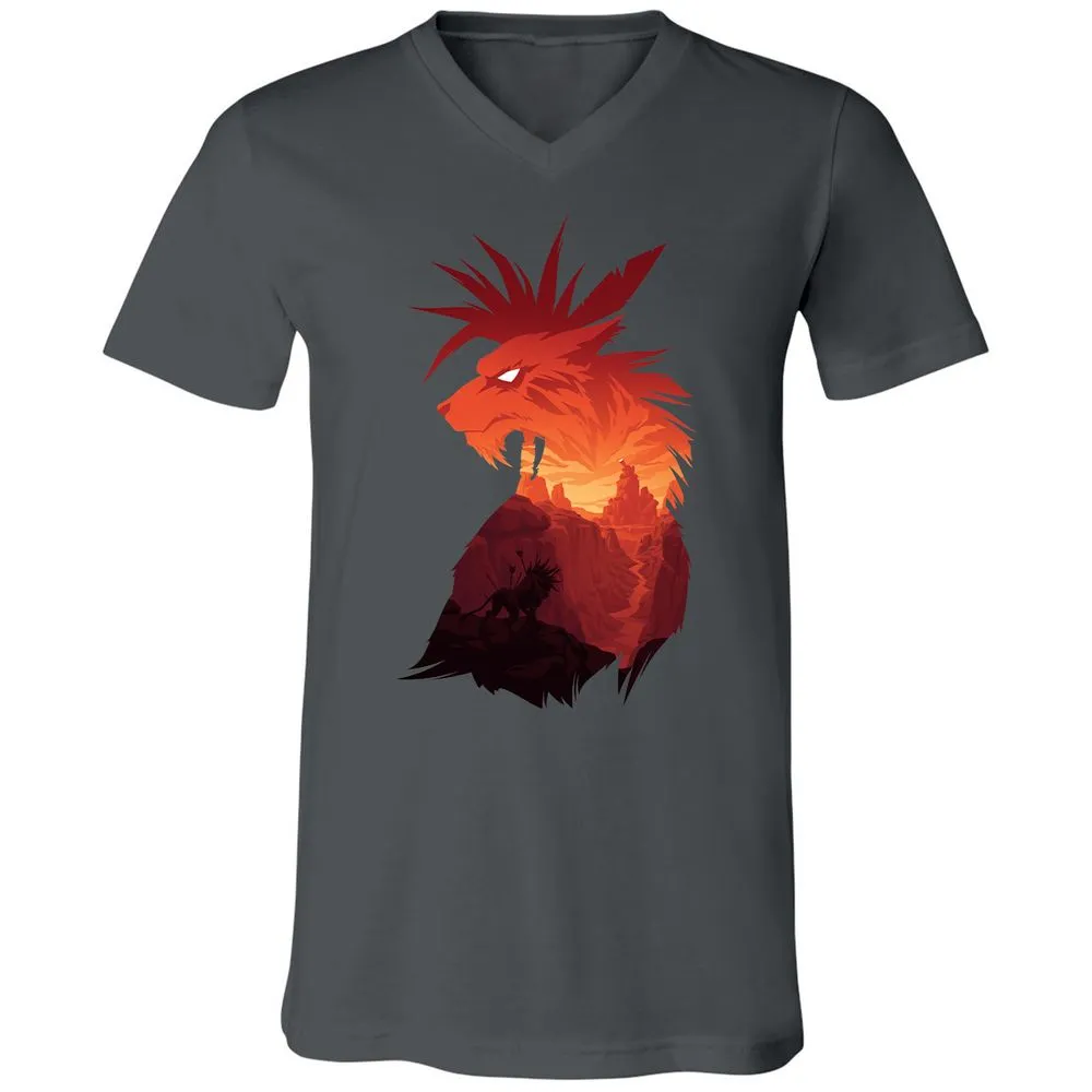 Unisex V-Neck T-Shirt - NLNKSUZ6 - Asphalt - 12