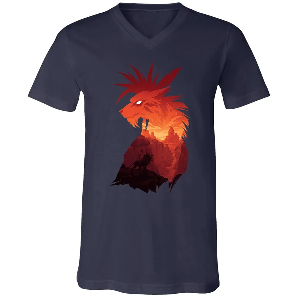 Unisex V-Neck T-Shirt - NLNKSUZ6 - Navy - 2