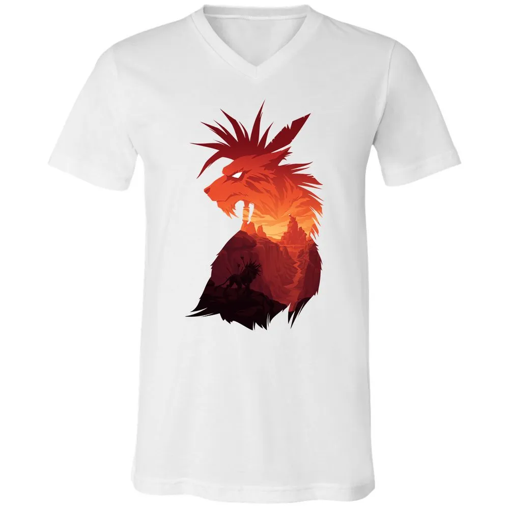 Unisex V-Neck T-Shirt - NLNKSUZ6 - White - 5