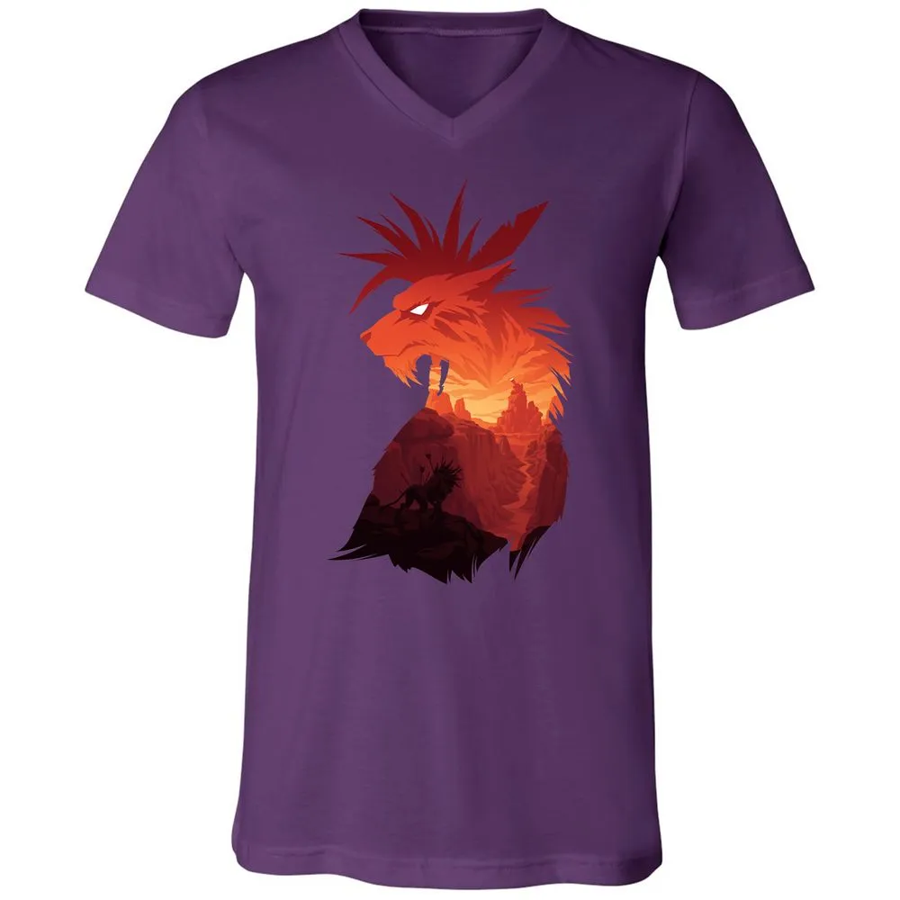 Unisex V-Neck T-Shirt - NLNKSUZ6 - Team Purple - 9
