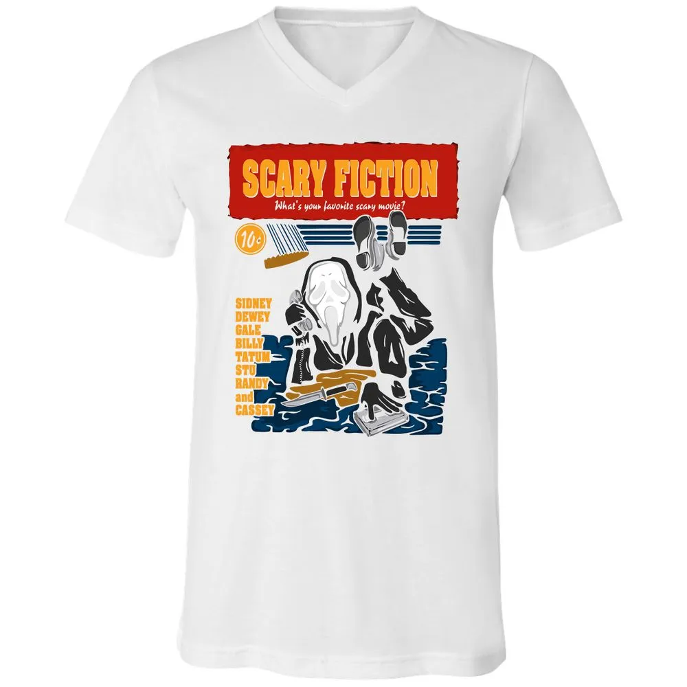 Unisex V-Neck T-Shirt - F9CJXN3E - White - 5
