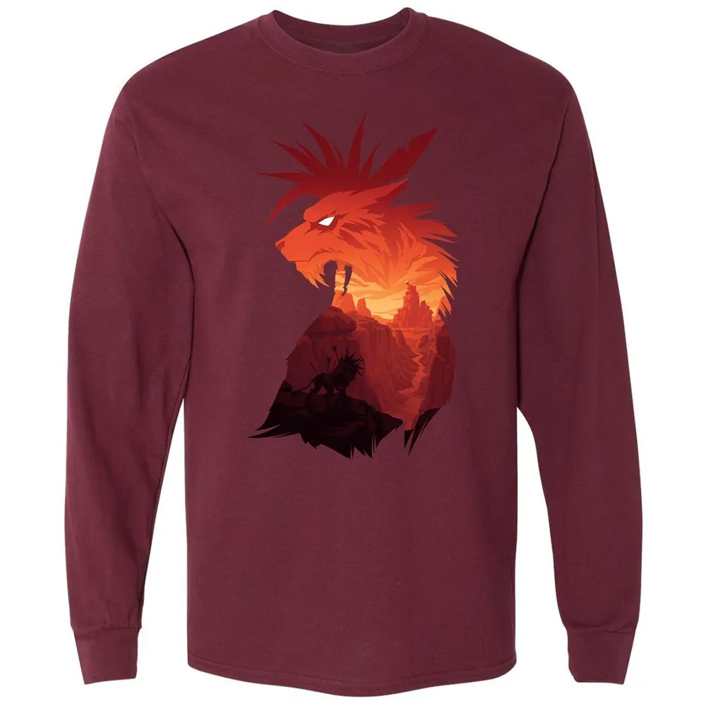 Long Sleeve T-Shirt - 8BLT1LVK - Maroon - 11