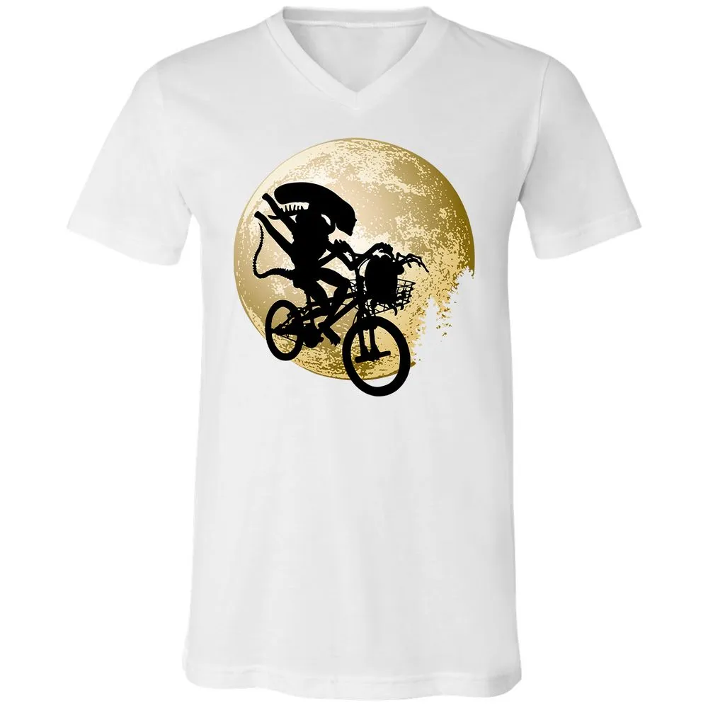 Unisex V-Neck T-Shirt - G3YM7JHR - White - 5