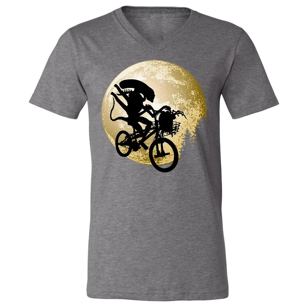 Unisex V-Neck T-Shirt - G3YM7JHR - Deep Heather - 13