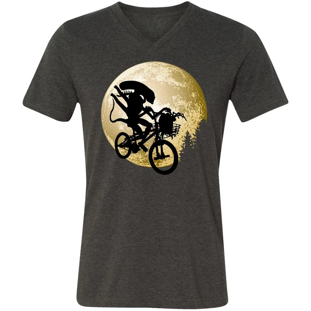 Unisex V-Neck T-Shirt - G3YM7JHR - Dark Grey Heather - 8