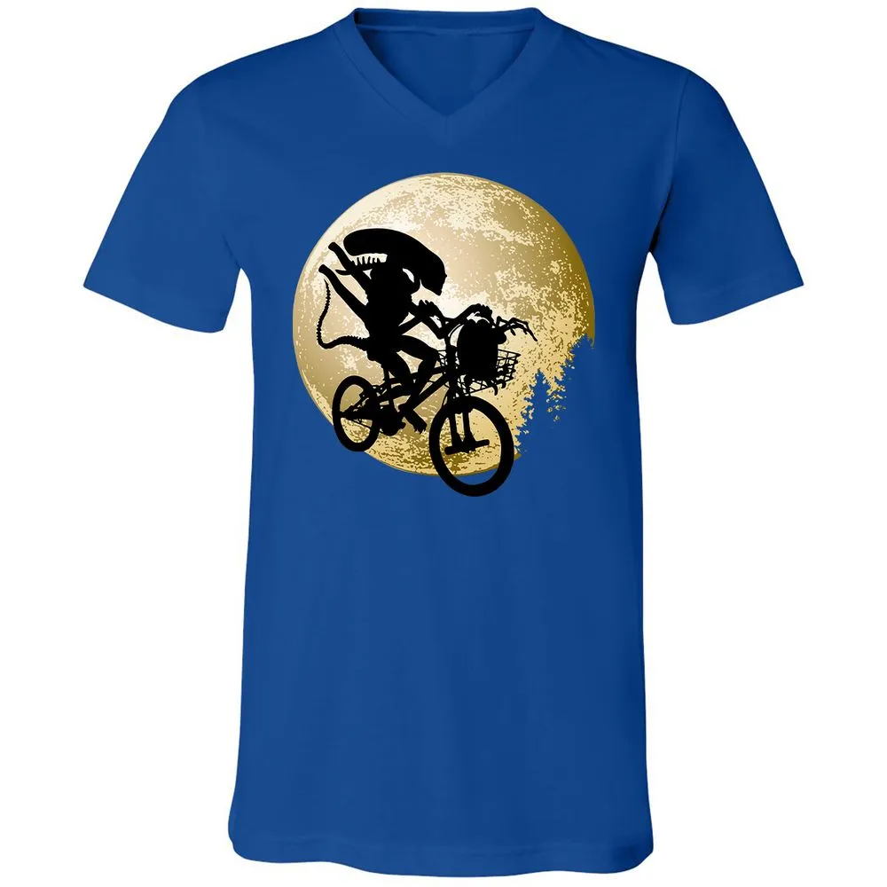 Unisex V-Neck T-Shirt - G3YM7JHR - True Royal - 4
