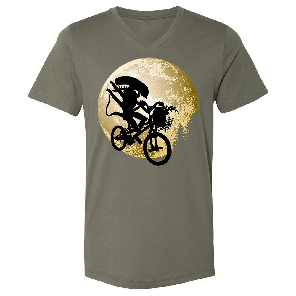Unisex V-Neck T-Shirt - G3YM7JHR - Military Green - 10