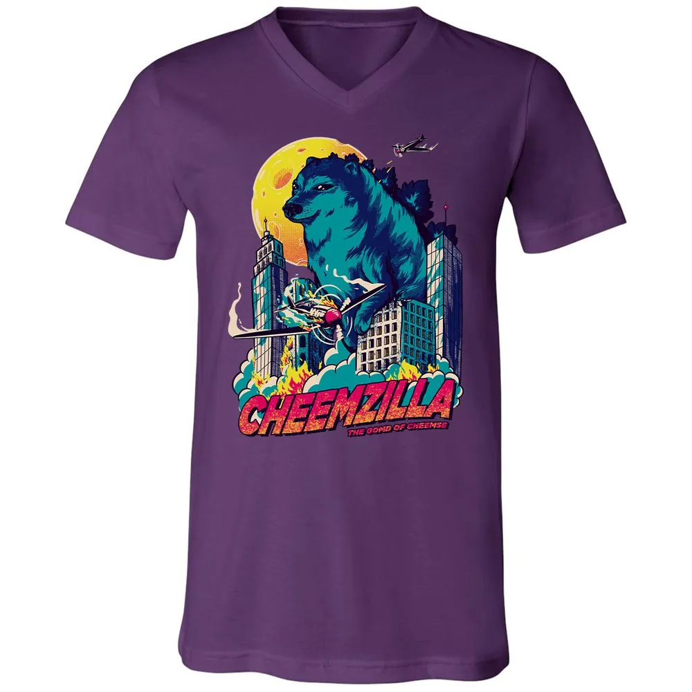 Unisex V-Neck T-Shirt - ZCZVVDDN - Team Purple - 9