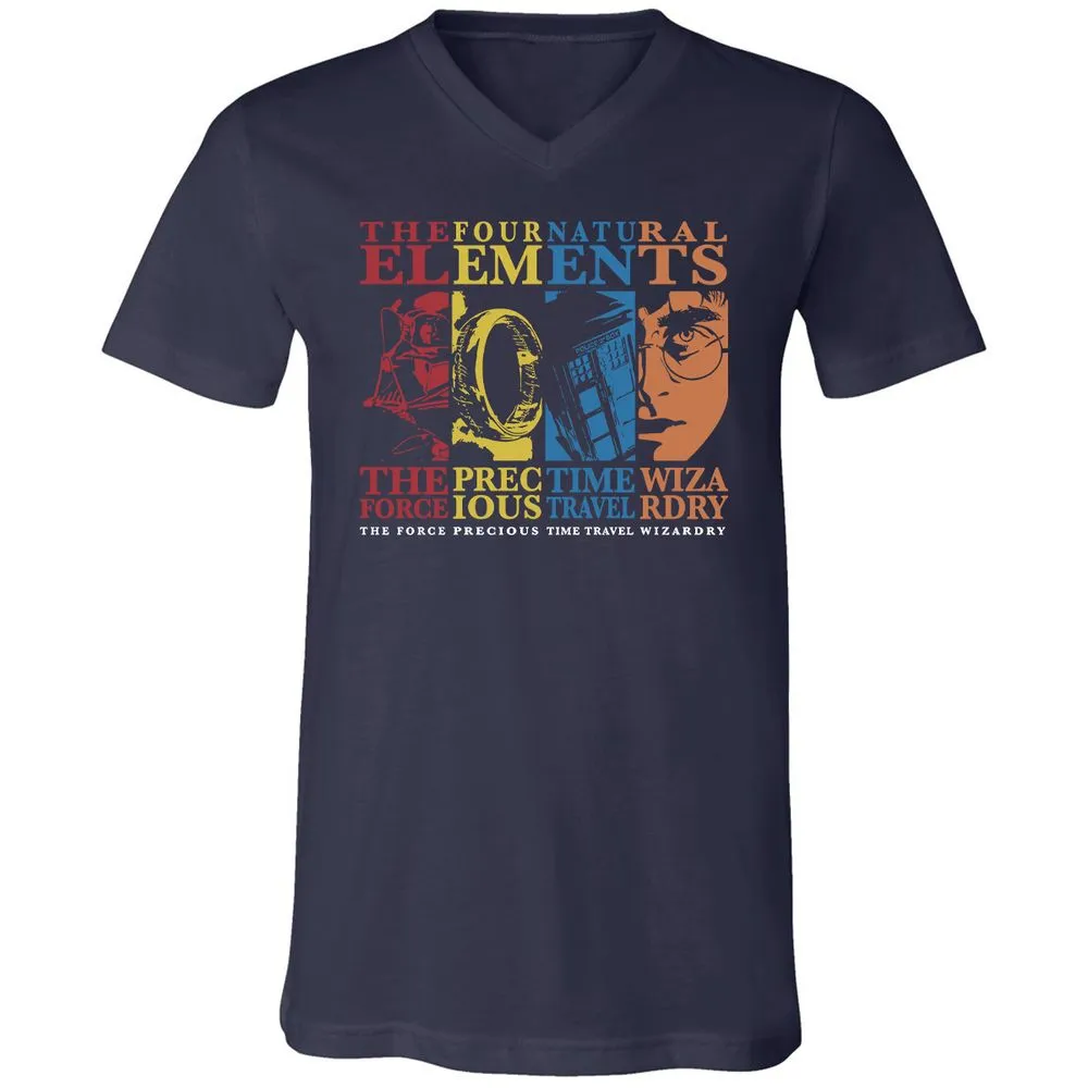 Unisex V-Neck T-Shirt - 197S5HRM - Navy - 2