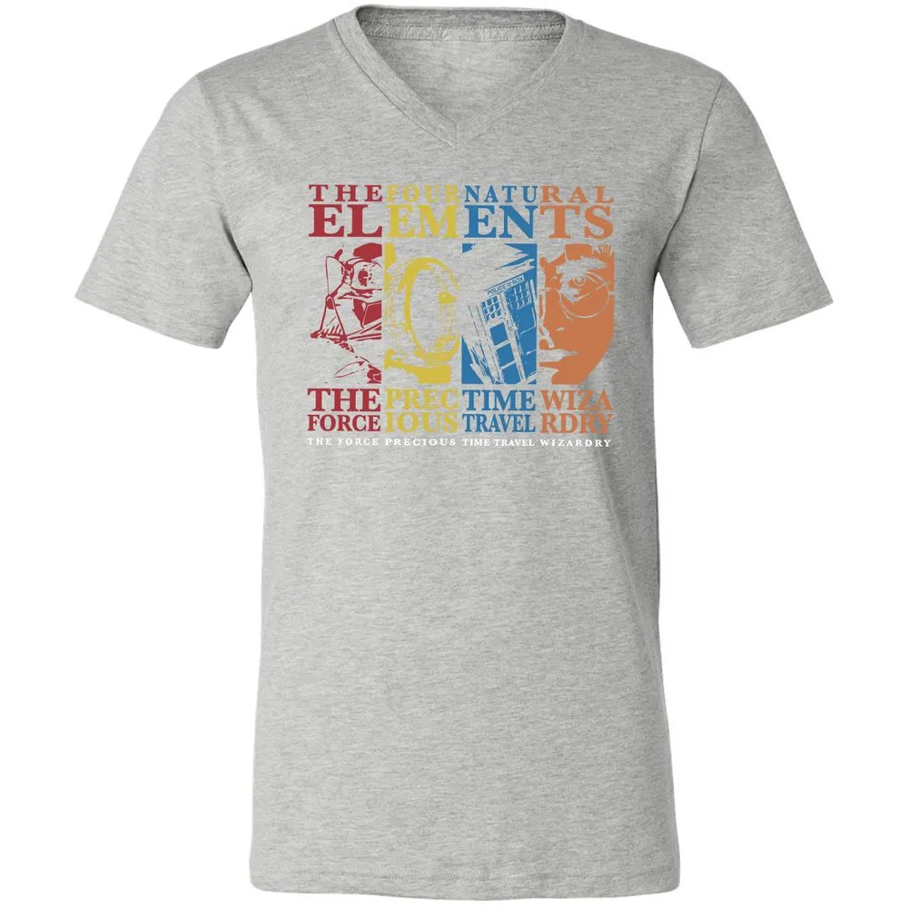 Unisex V-Neck T-Shirt - 197S5HRM - Athletic Heather - 7