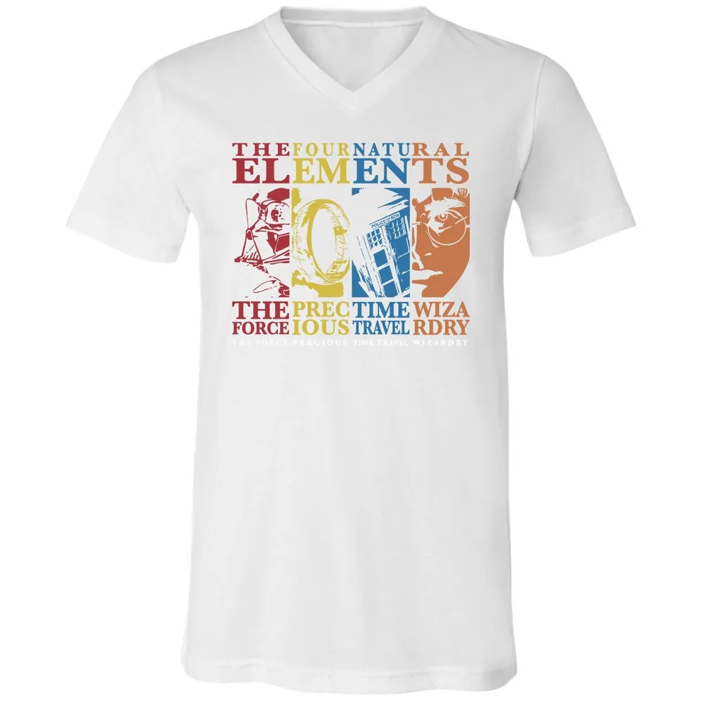 Unisex V-Neck T-Shirt - 197S5HRM - White - 5