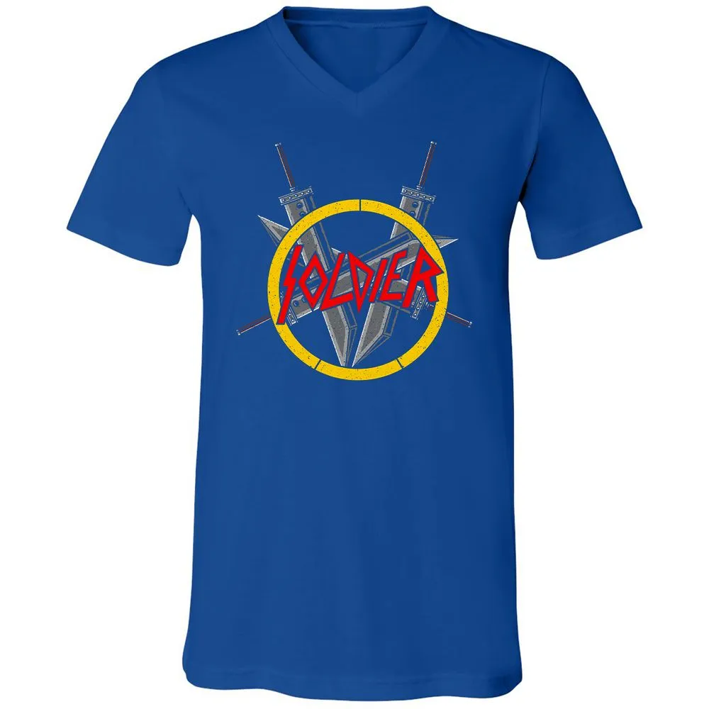 Unisex V-Neck T-Shirt - W4ZU91M4 - True Royal - 4