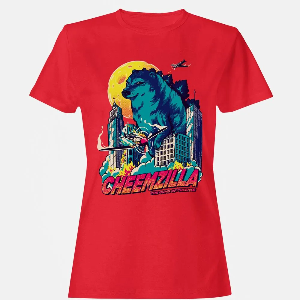 Women's T-Shirt - L333P5VJ - Red - 13