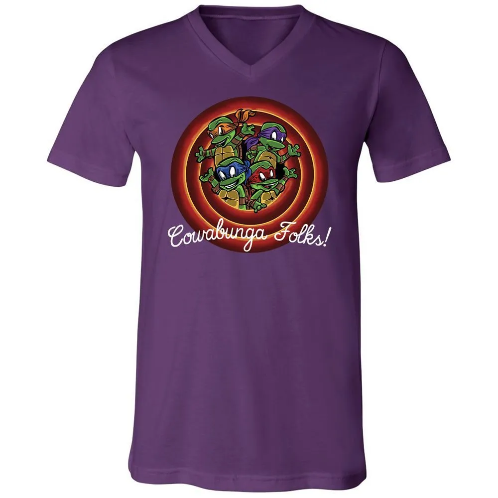 Unisex V-Neck T-Shirt - S8FED825 - Team Purple - 9