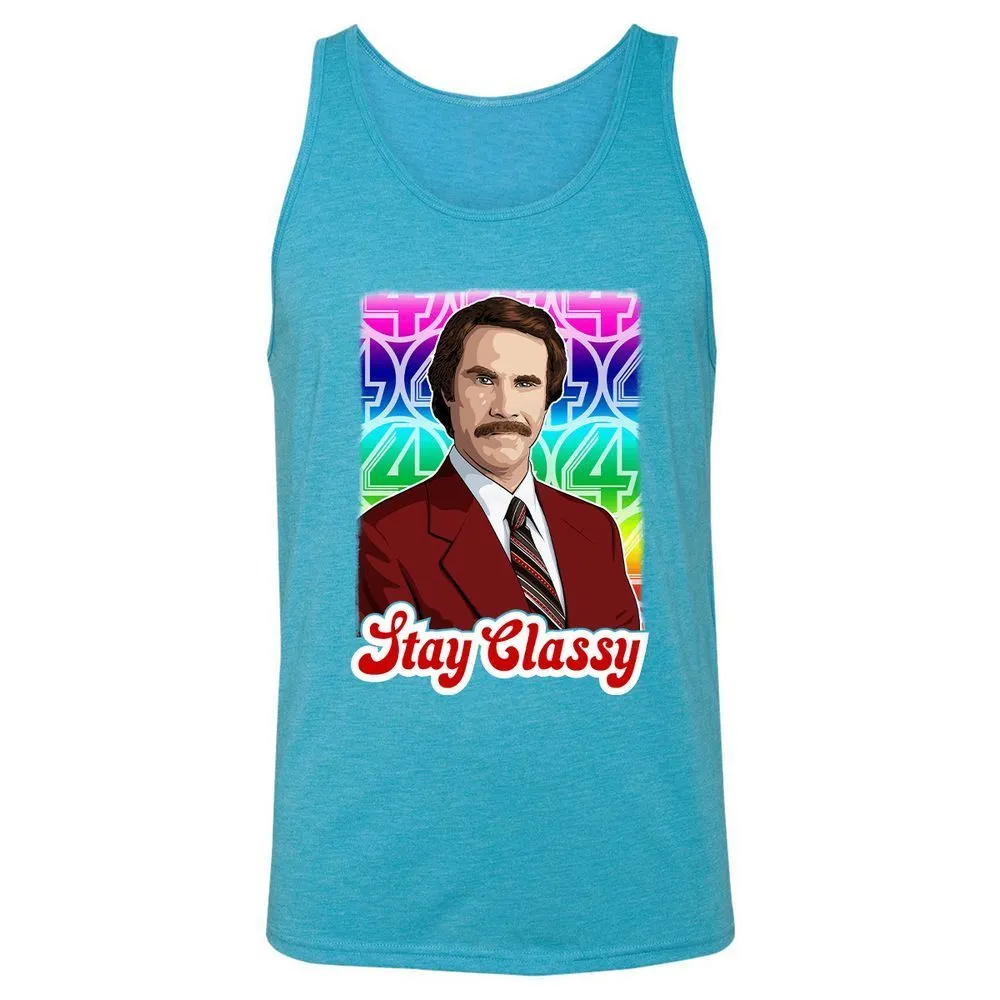 Unisex Jersey Tank - KE578HH7 - Aqua Triblend - 3