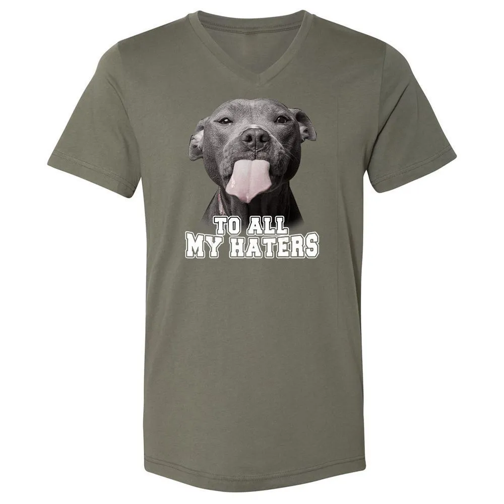 Unisex V-Neck T-Shirt - 3Z36GRAF - Military Green - 10