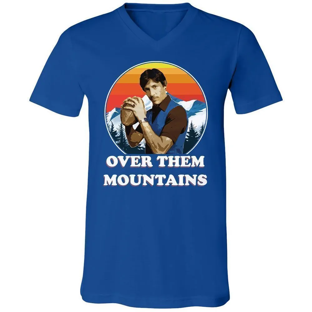 Unisex V-Neck T-Shirt - FXZF48R9 - True Royal - 4